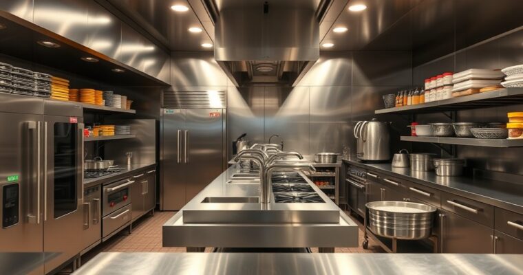 Efficiënte horeca keukenindeling en duurzaam gebruik van apparatuur