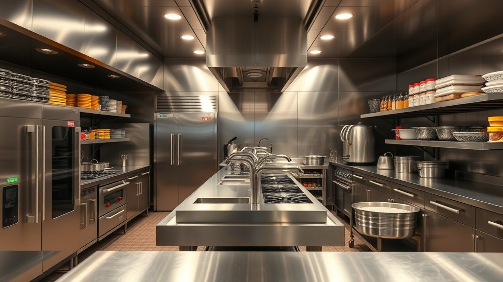 Efficiënte horeca keukenindeling en duurzaam gebruik van apparatuur